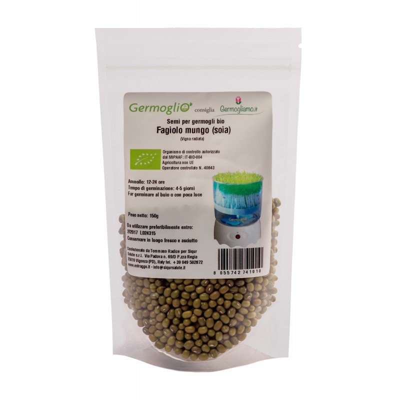 Organic mung bean sprouting seeds